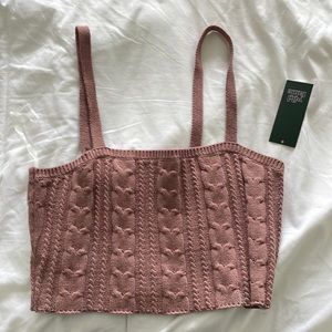 Knit crop top